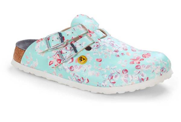 BIRKENSTOCK Damen Clogs Kay ESD Birko-Flor Flowers Field Mint 36