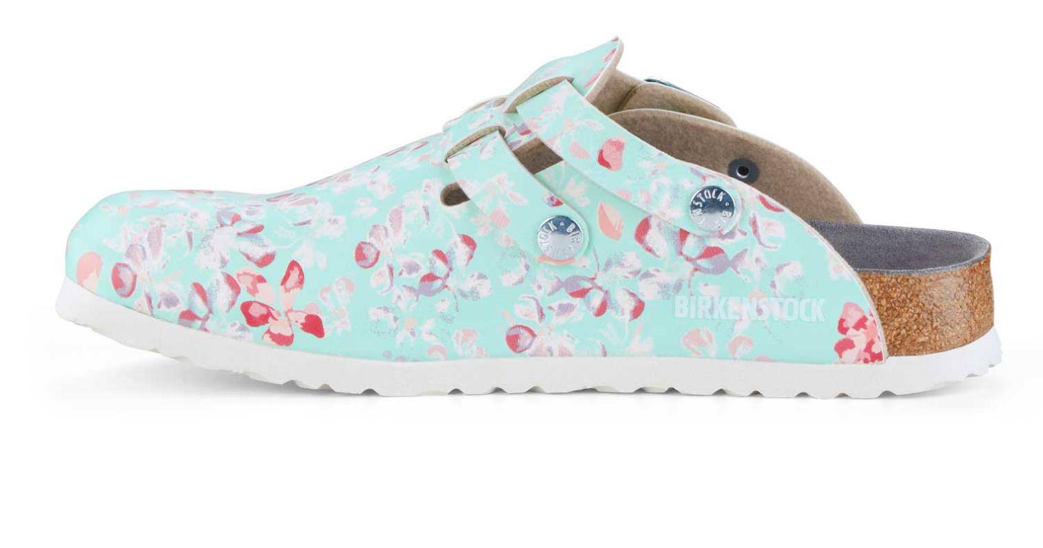 BIRKENSTOCK Damen Clogs Kay ESD Birko-Flor Flowers Field Mint 36-2