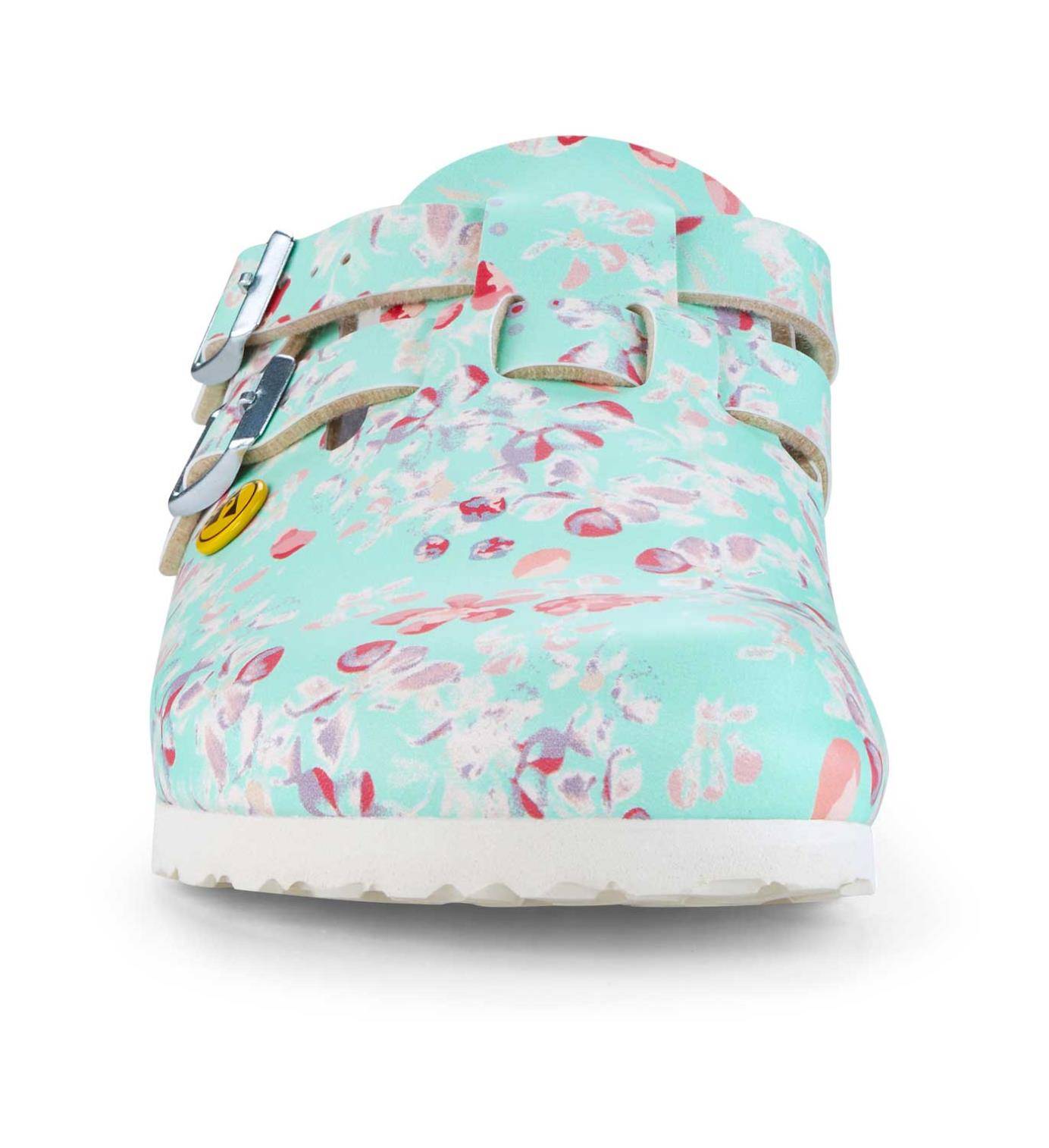 BIRKENSTOCK Damen Clogs Kay ESD Birko-Flor Flowers Field Mint 36-4