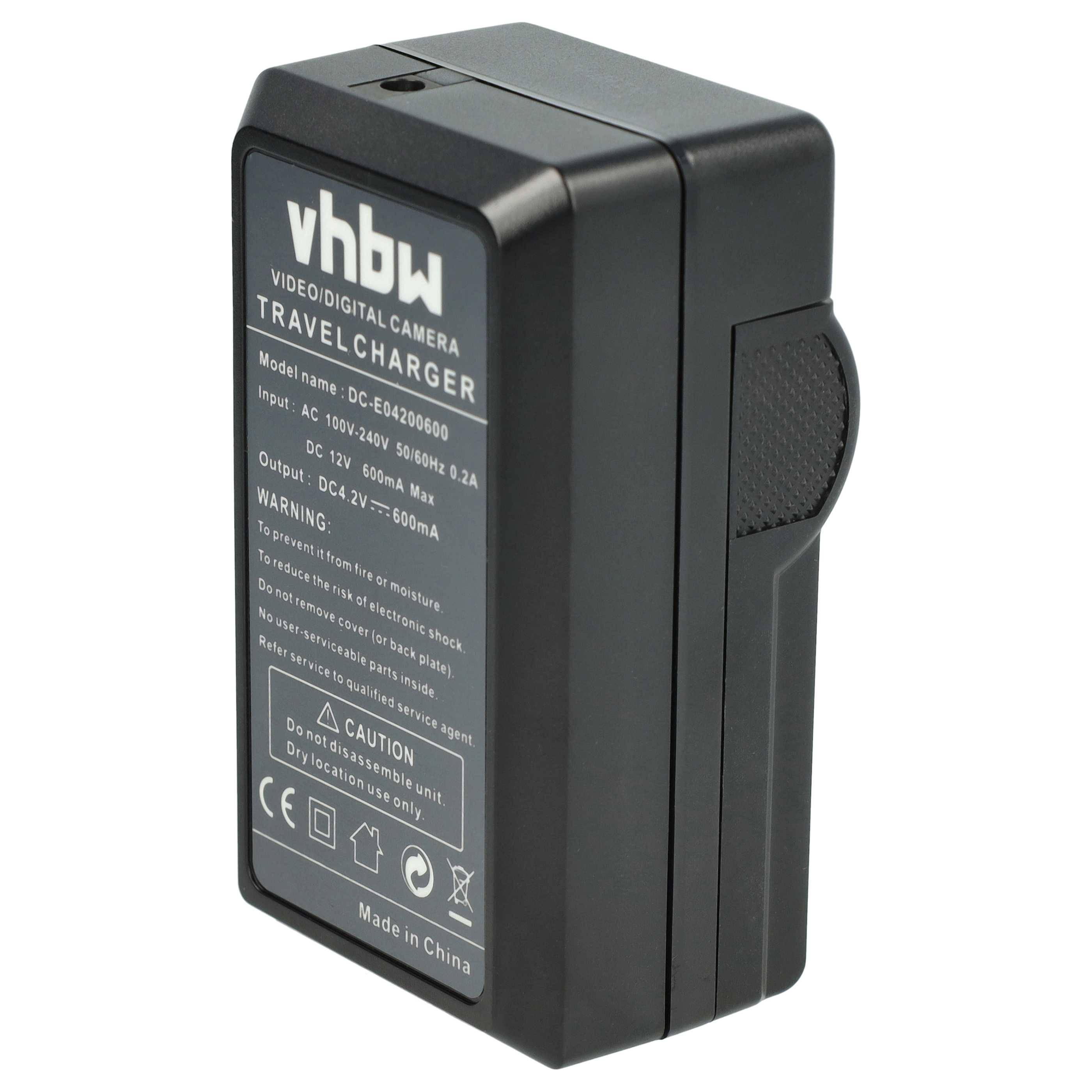 vhbw Ladegerät Ersatz für Casio BC-60L für Kamera Camcorder/Akku | Ladeschale, Kfz-Adapter, Ladeanzeige, 4,2 V-2