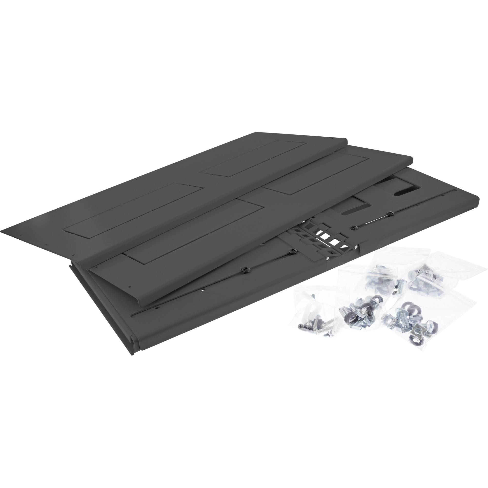 InLine® 19" Rack zur Wandmontage, 4HE, 24-40cm Tiefe, mit Abdeckung, schwarz-2
