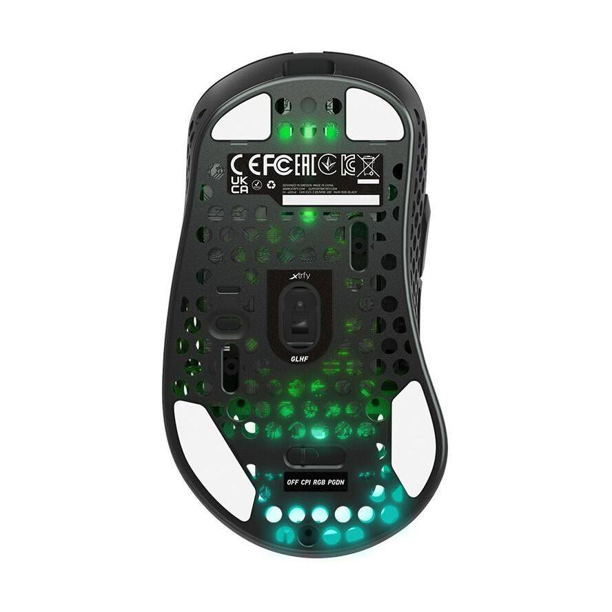 Xtrfy M4 RGB - Maus - ergonomisch - optisch - kabellos - 2.4 GHz - kabelloser Empfänger (USB)-2