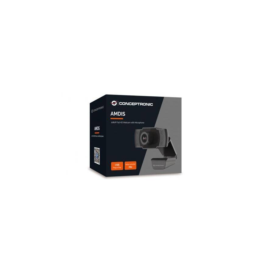 AMDIS 1080P Full HD-Webcam mit Mikrofon, 2 MP, 1920 x 1080 Pixel, Full HD, 30 fp-2