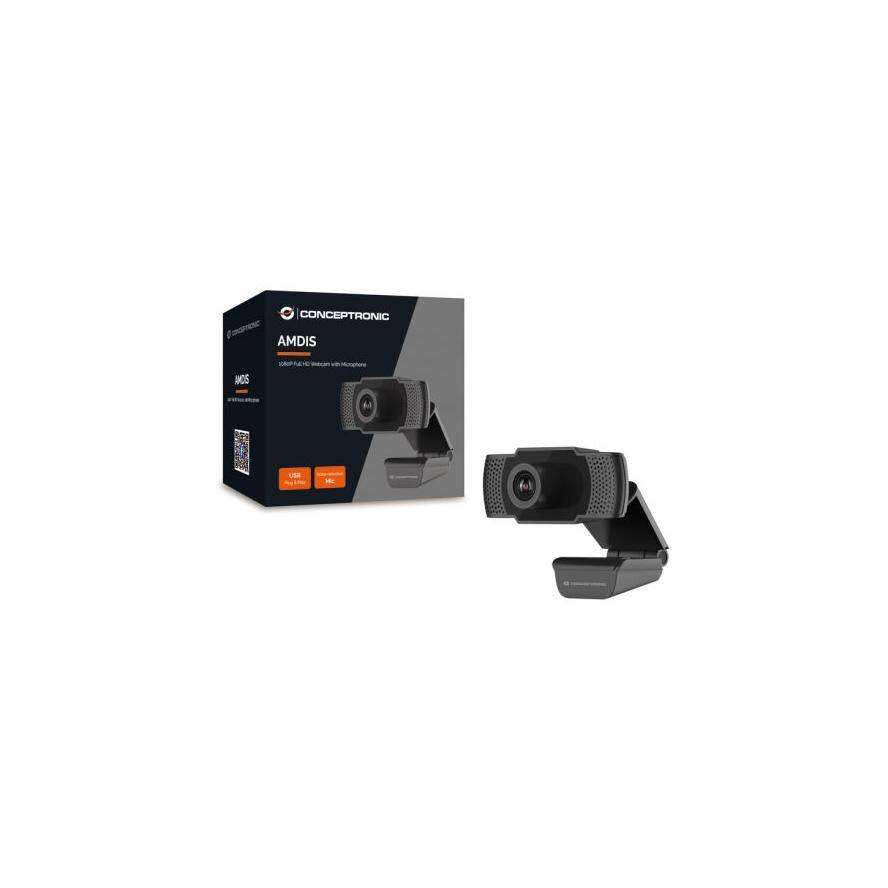 AMDIS 1080P Full HD-Webcam mit Mikrofon, 2 MP, 1920 x 1080 Pixel, Full HD, 30 fp-3