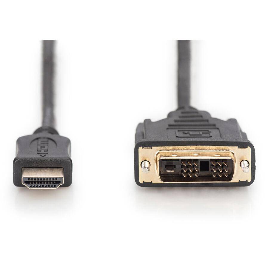 Digitus HDMI / DVI Adapterkabel HDMI-A Stecker, DVI-D 18+1pol  