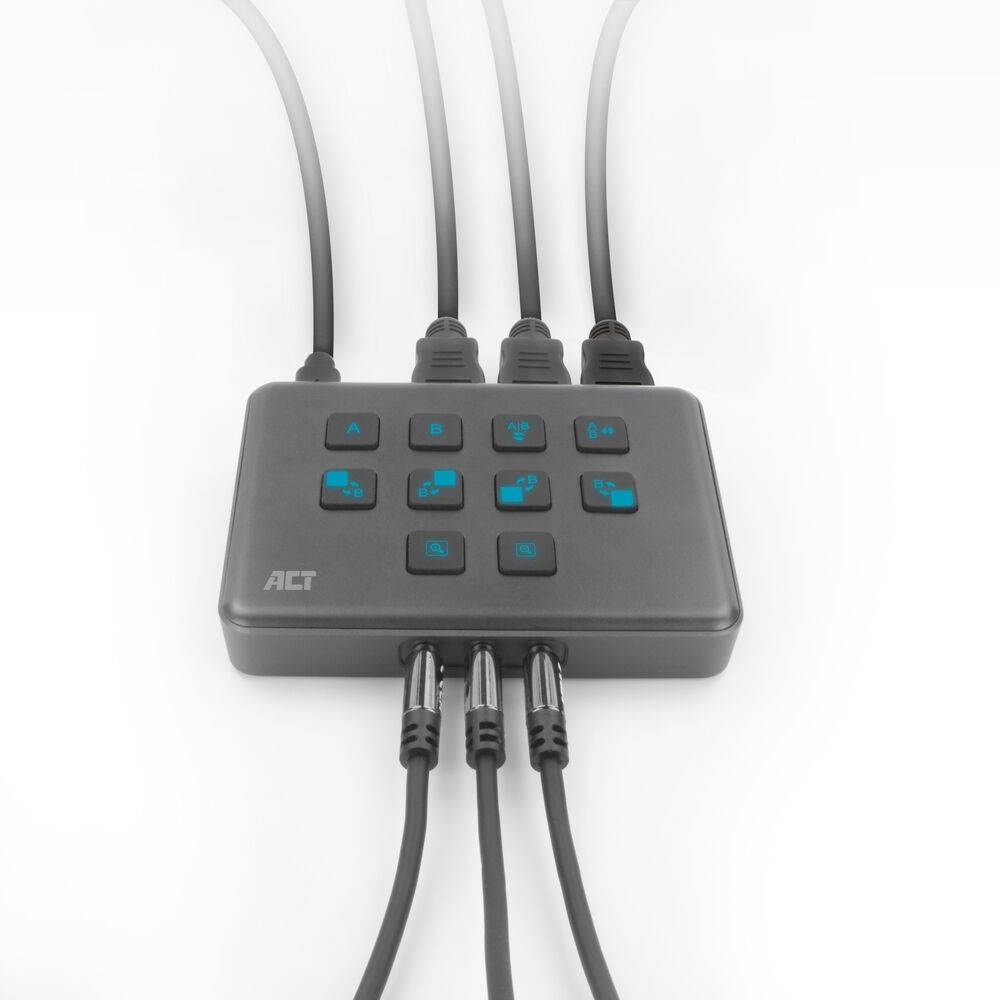 ACT AC7610 Dual HDMI Input USB-C Video Switcher | Capture und Live Streaming | 2x 4K@60Hz HDMI input | 1x 108…-1