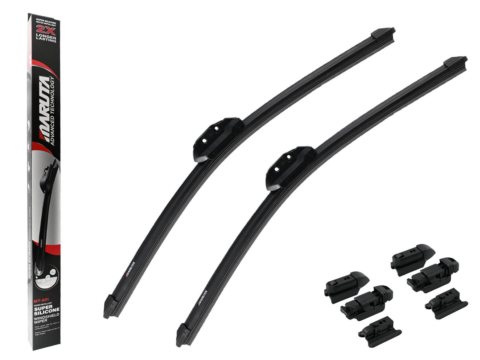 MARUTA Lotus Perl-Effekt Scheibenwischer SET 475mm / 475mm - universal - vorne, Aero-dynamik optimierte Wischerblätter-0