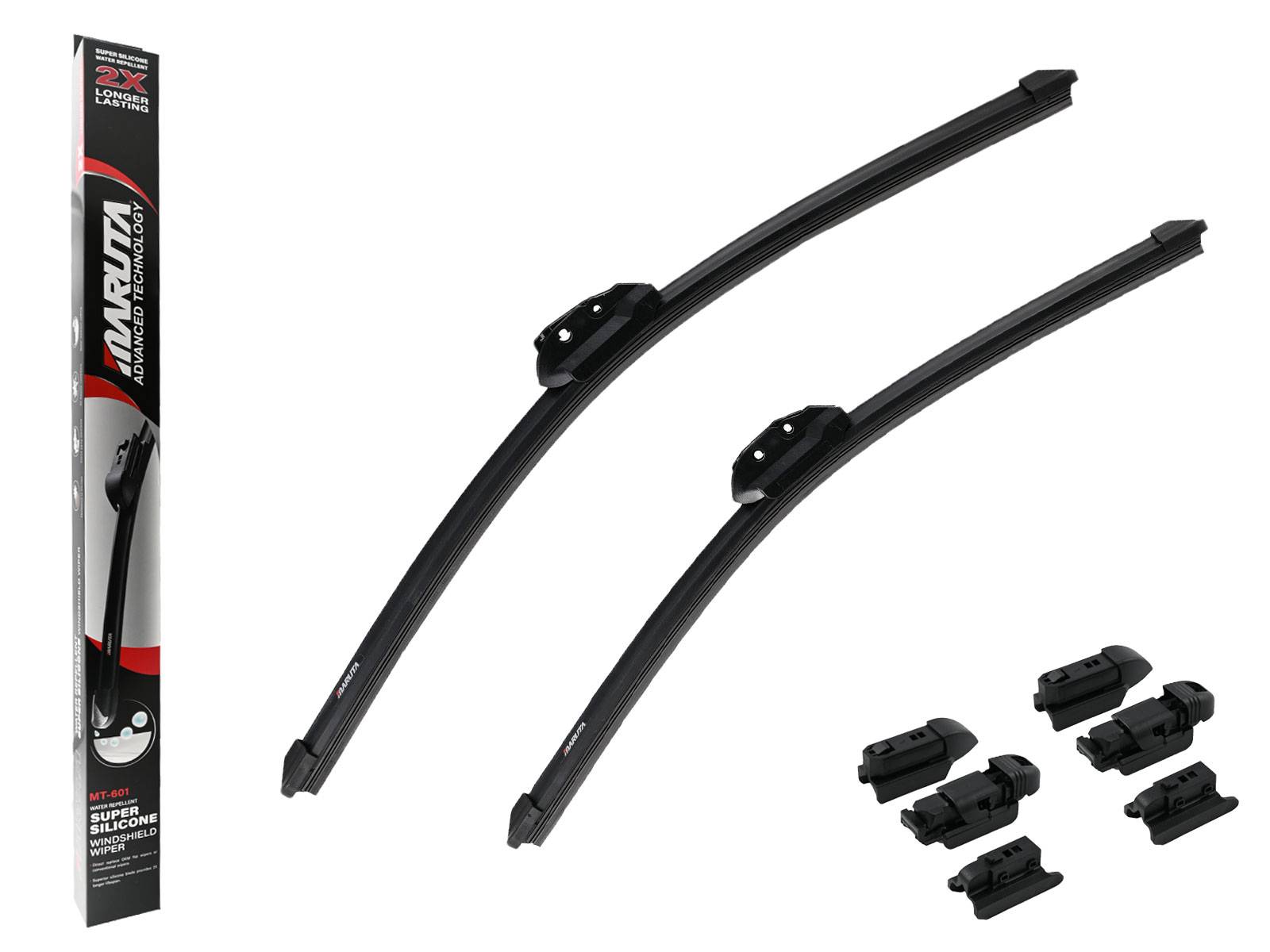 MARUTA Lotus Perl-Effekt Scheibenwischer SET 525mm / 475mm (530mm/475mm) - universal - vorne, Aero-dynamik optimierte-0