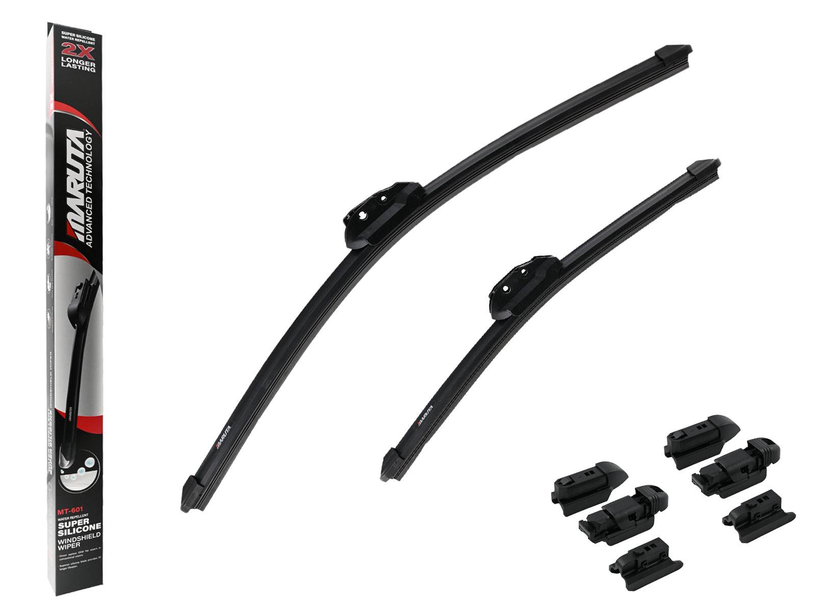MARUTA Lotus Perl-Effekt Scheibenwischer SET 525mm / 375mm (530mm/380mm) - universal - vorne, Aero-dynamik optimierte-0