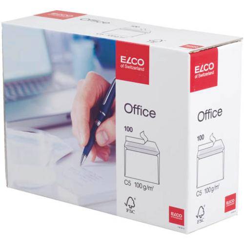 Elco Office C5, C5 (162 x 229 mm), Weiß, 100 g/m², 162 mm, 229 mm, 100 Stück(e)