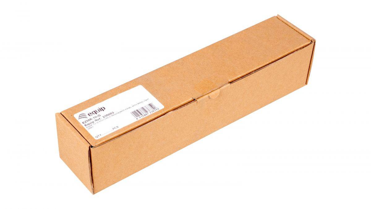 Equip EZMR-10-G - Kabelmanagement-Panel mit Ringen für Rack - Hellgrau - 1U - 25.4 cm (10")-4
