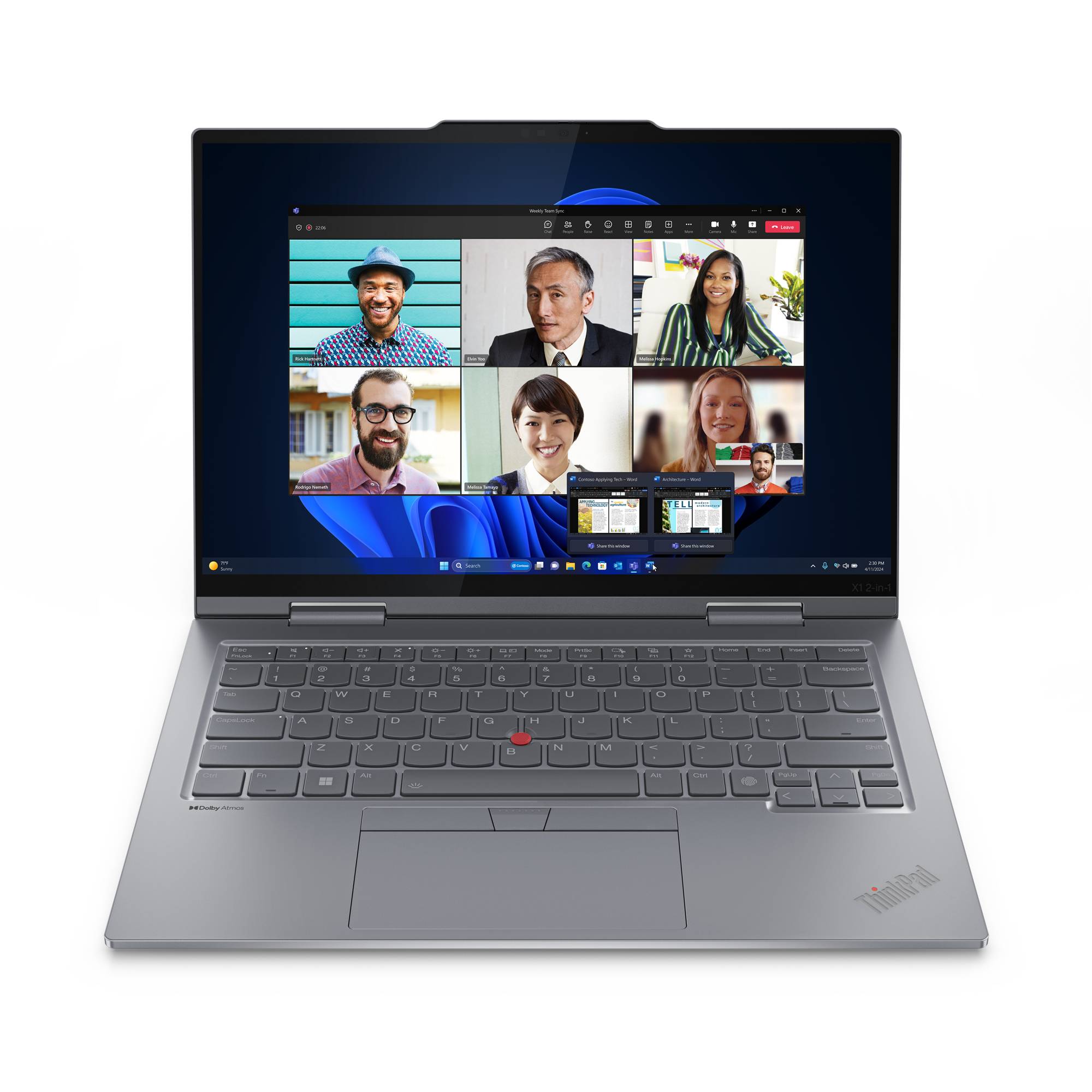 Lenovo ThinkPad X1 2-in-1 Gen 9, Intel Core Ultra 7, 35,6 cm (14"), 1920 x 1200 Pixel, 16 GB, 512 GB, Windows 11 Pro-0