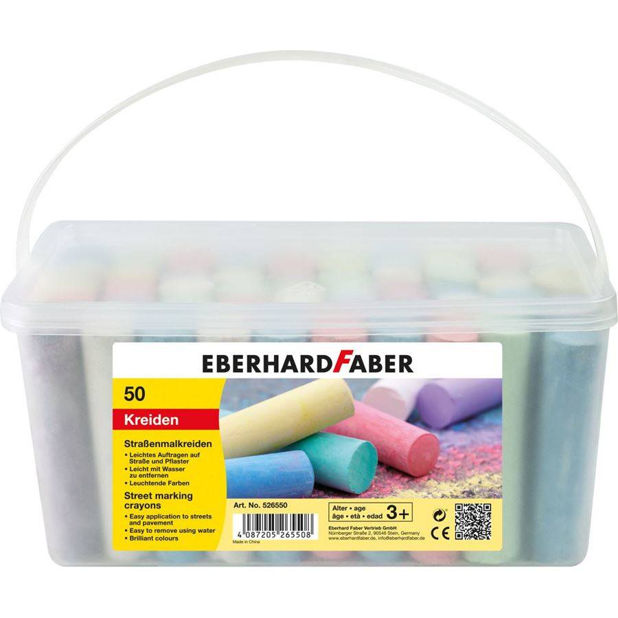 Eberhard Faber Kreide - gemischte Farben (Packung mit 50)-1