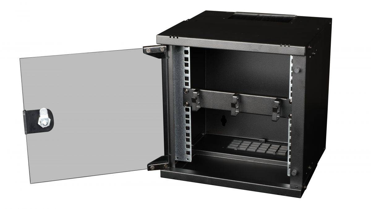 EQUIP - 10"" Kabeldurchführung mit Ringeinsatz 1U schwarz-2