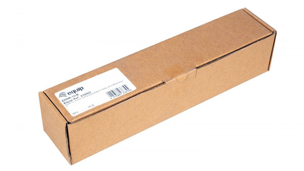 EQUIP - 10"" Kabeldurchführung mit Ringeinsatz 1U schwarz-4