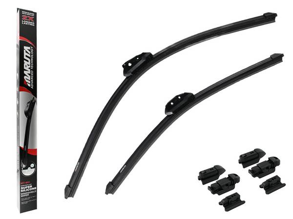 MARUTA Scheibenwischer SET 550 mm / 475 mm für Frontscheibe, Aero-dynamik optimierte Wischerblätter aus