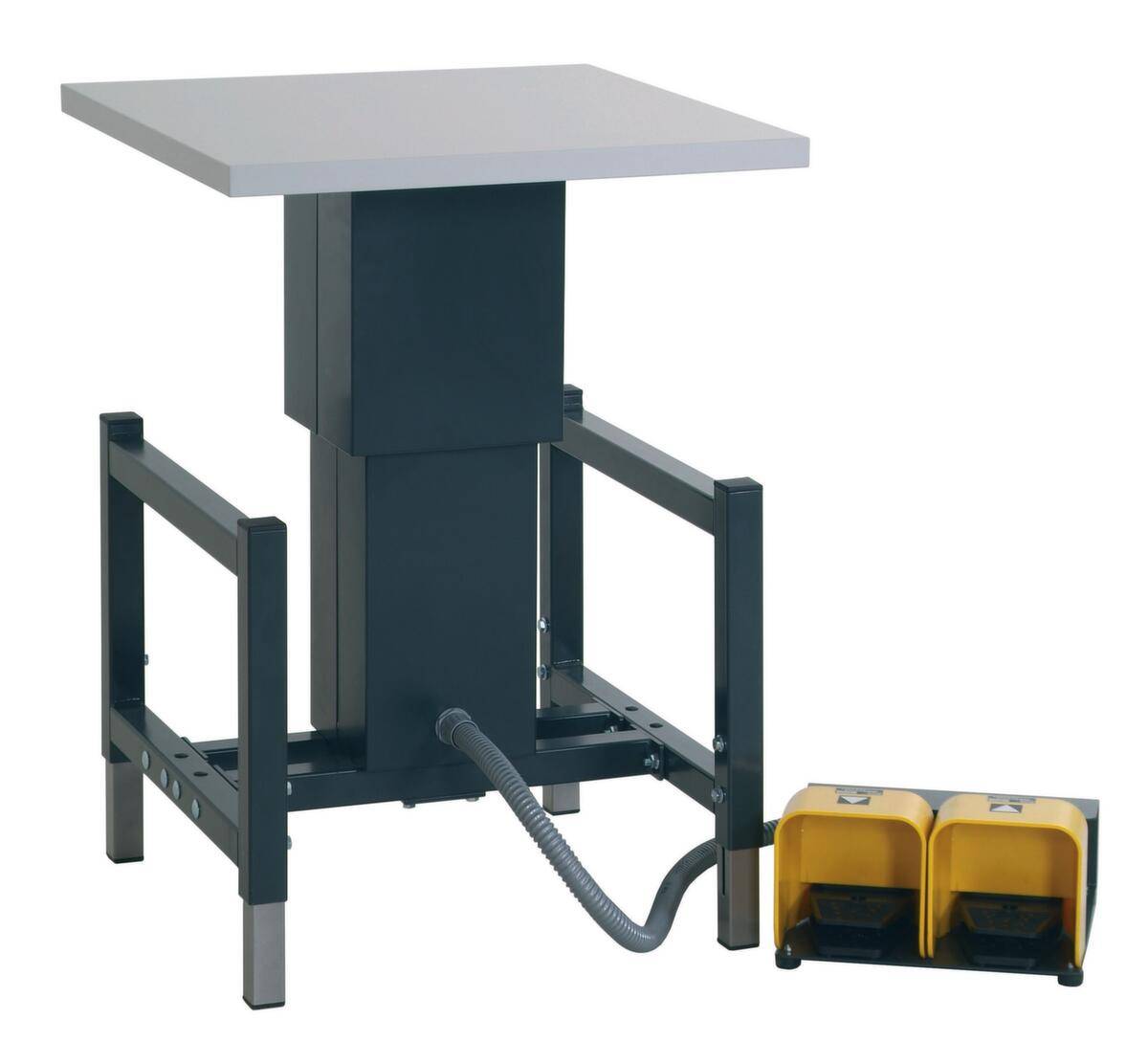 Pneumatischer Hubtisch,Tragl. 60kg,Plattform geschlossen-0