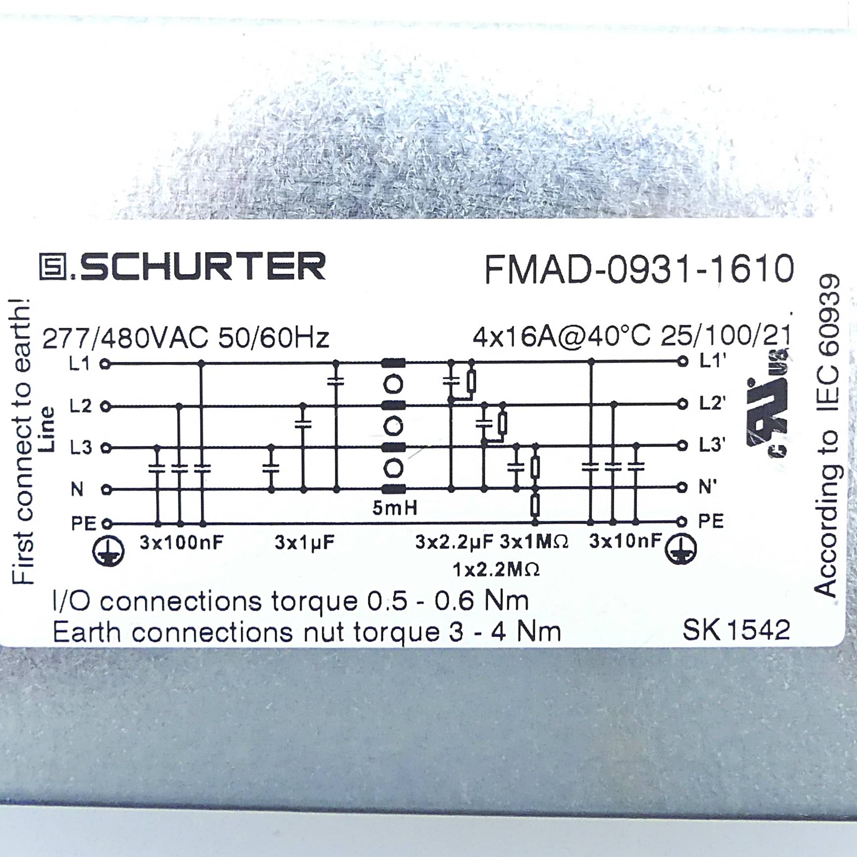 Schurter Entstörfilter (FMAD-0931-1610)-1