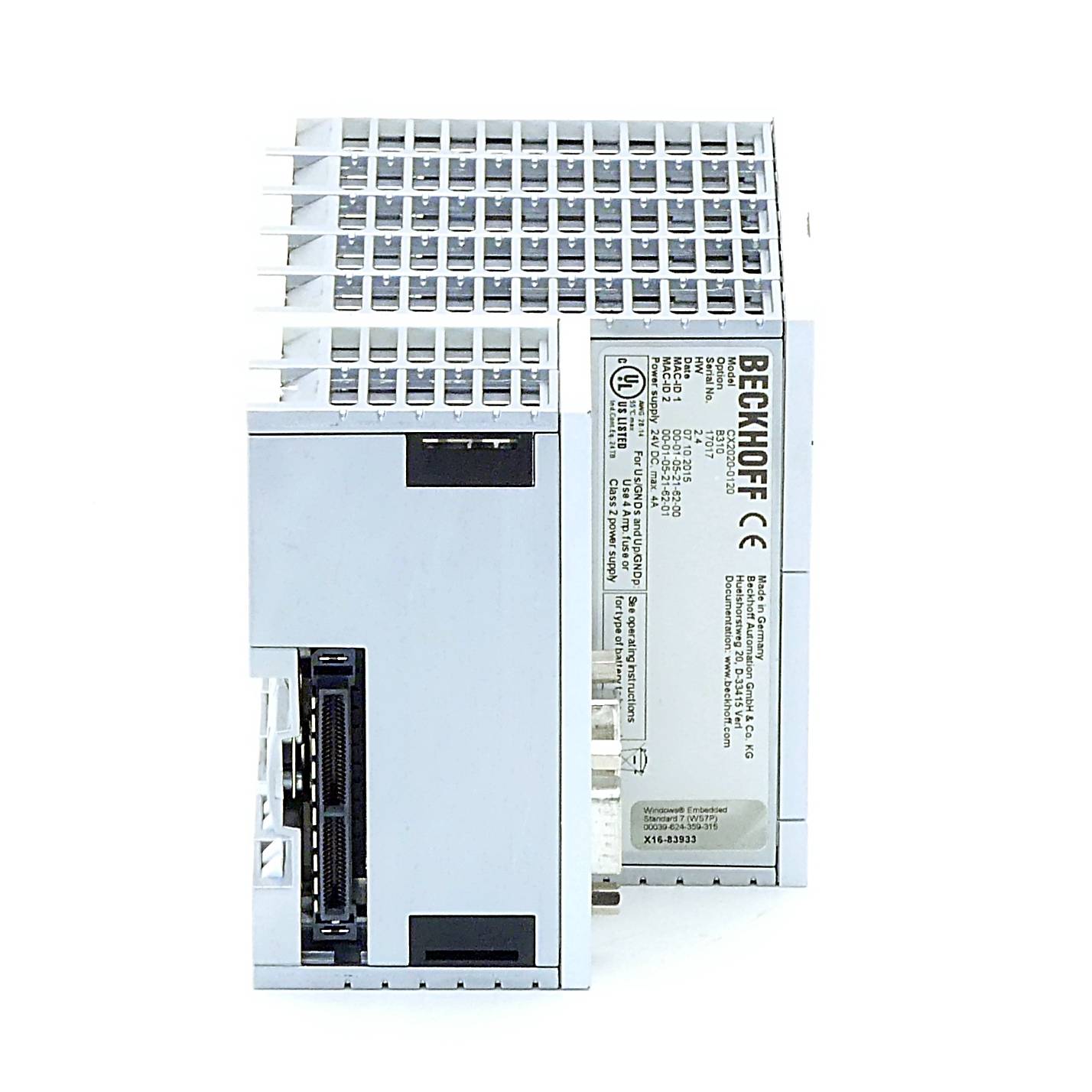 BECKHOFF CPU-Grundmodul (CX2020-0120)-2