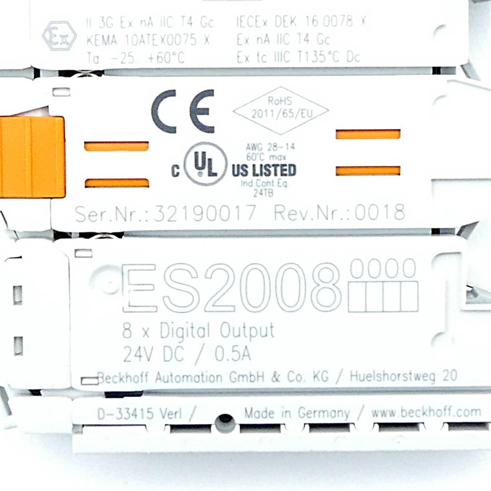 BECKHOFF 8-Kanal-Digital-Ausgangsklemme (ES2008)-1