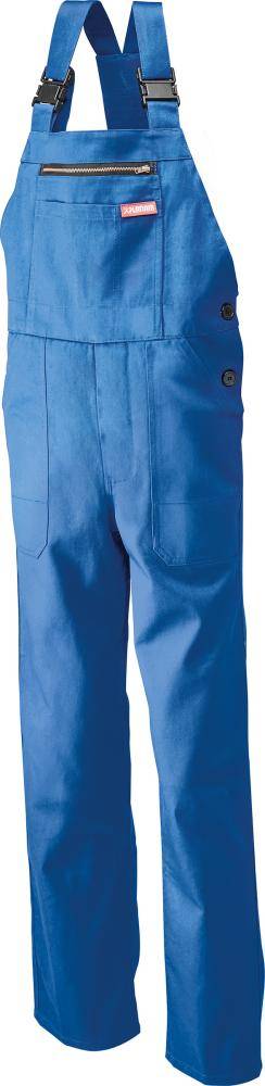 Latzhose, 100% BW, 290 g/ qm,Gr.62,kornblau