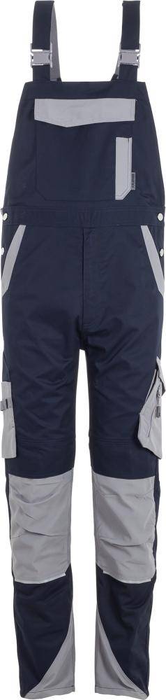 Latzhose, schwarzblau/zink, Gr.90 Norit-0