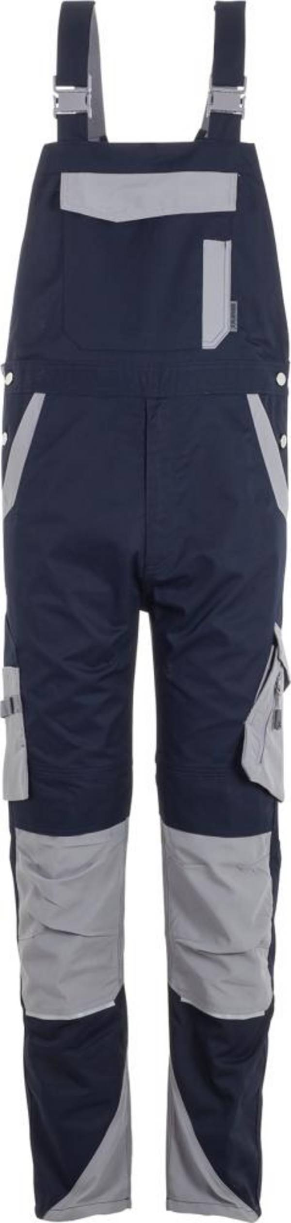 Latzhose, schwarzblau/zink, Gr.90 Norit
