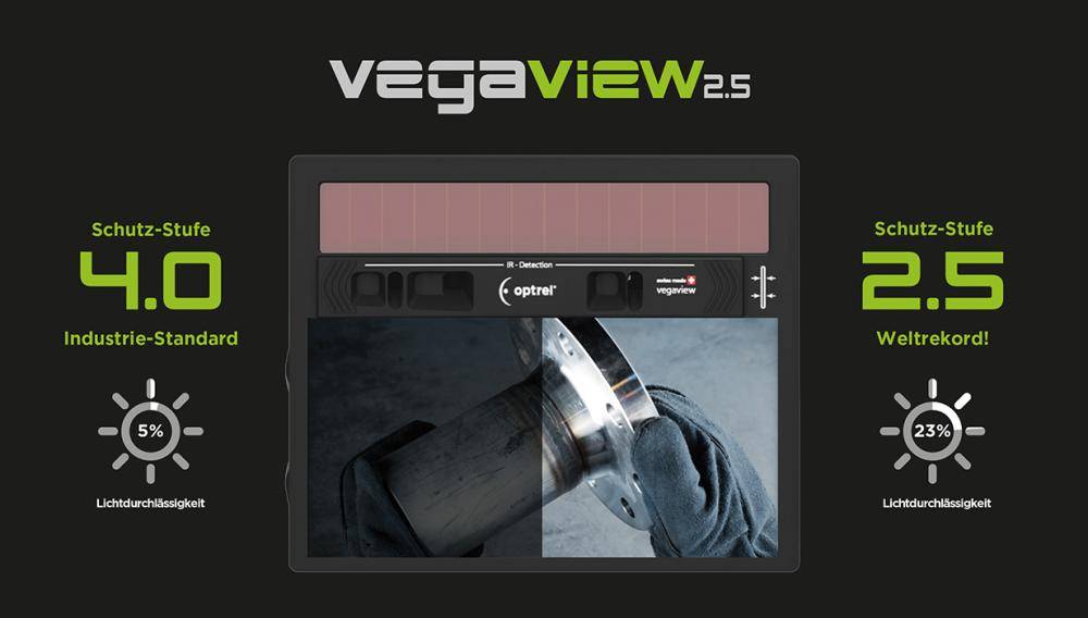 Frischluftschweisshelm Vegaview 2.5 schwarz für e3000x-2