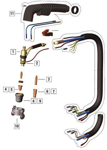 Schneiddüse D.0,6mm mittel f.S 25K,S 35K,S 45 L.17,3mm TRAFIMET