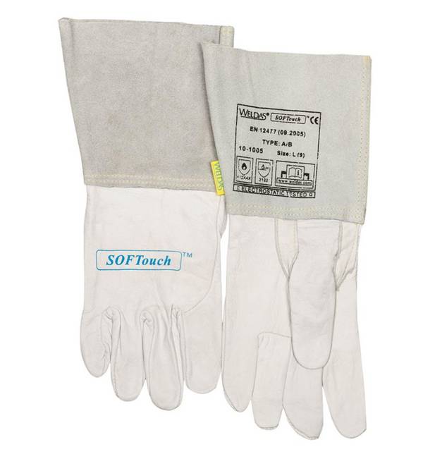 WIG-Schweißerhandschuh Nr. 10-1005, Gr. L, KL (1 Paar), WELDAS