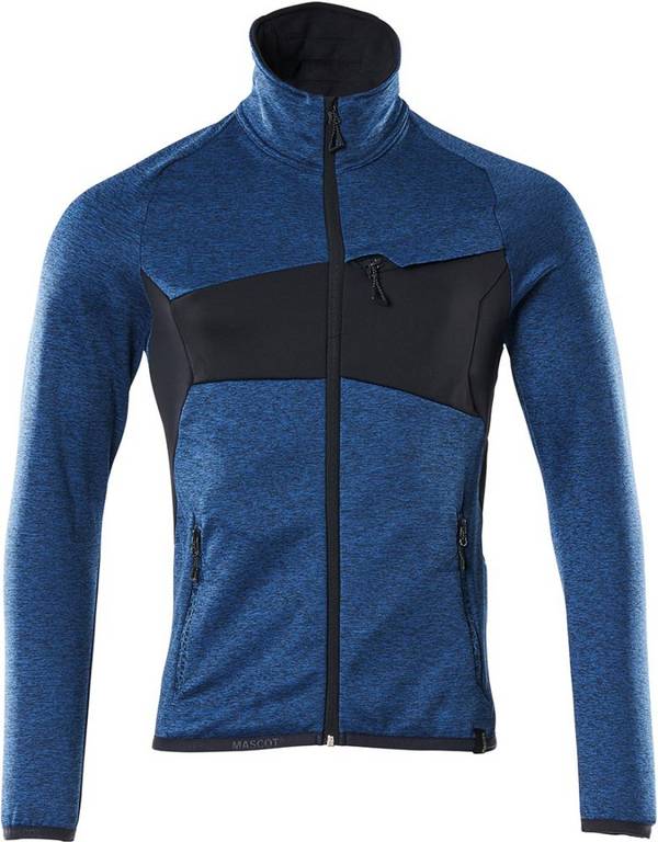 Mascot MASCOT® ACCELERATE Fleecepullover 18103 mit Reißverschluss Herren Gr. S azurblau/schwarzblau