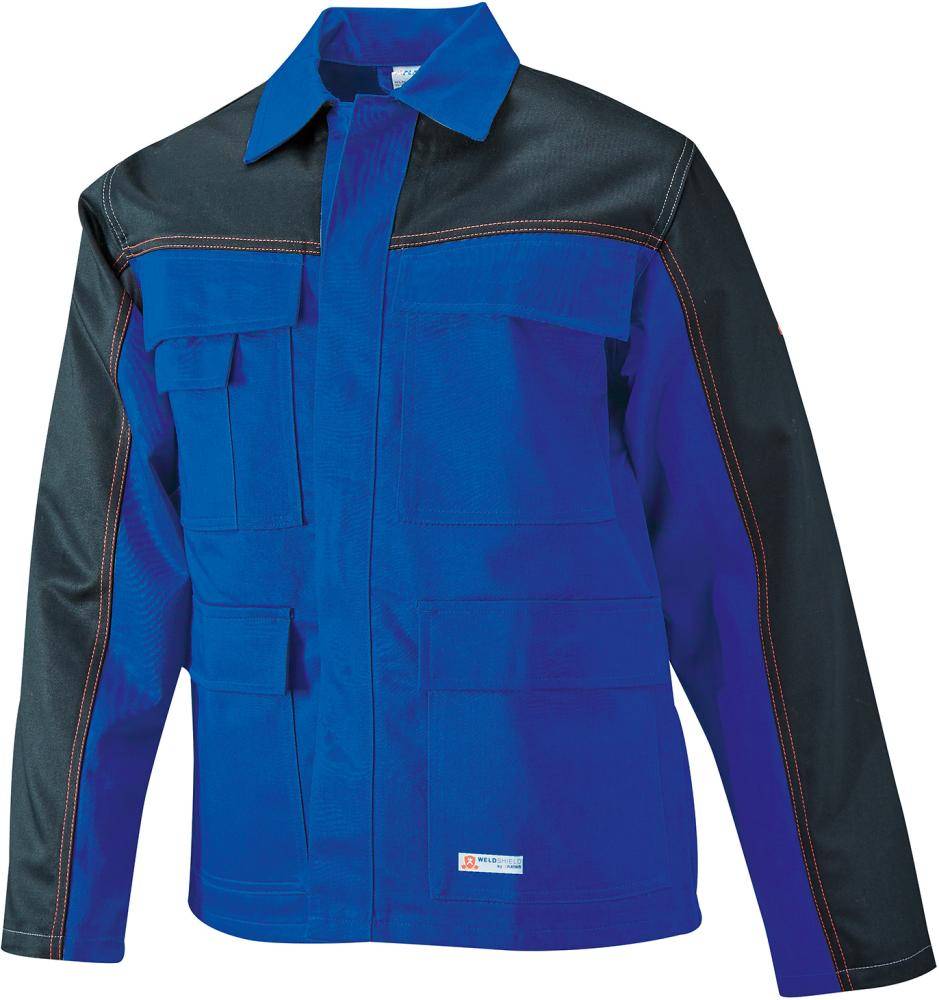 Jacke Weld Shield, Gr.58,kornblau/schwarz-0