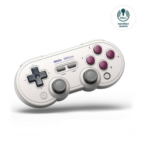 8Bitdo SN30 Pro hellgrau Hall Effect Joystick G Classic - Joystick