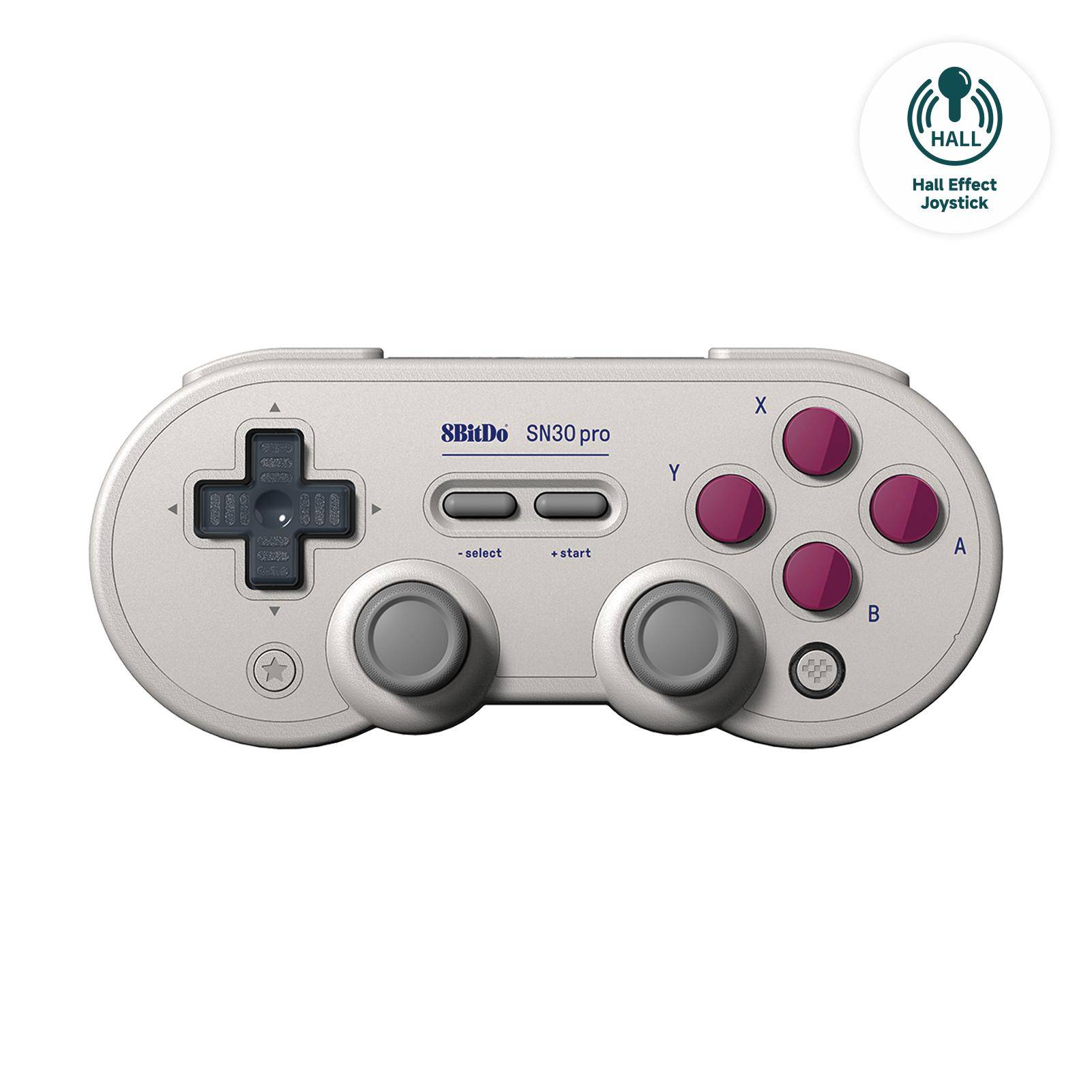8Bitdo SN30 Pro hellgrau Hall Effect Joystick G Classic - Joystick-1