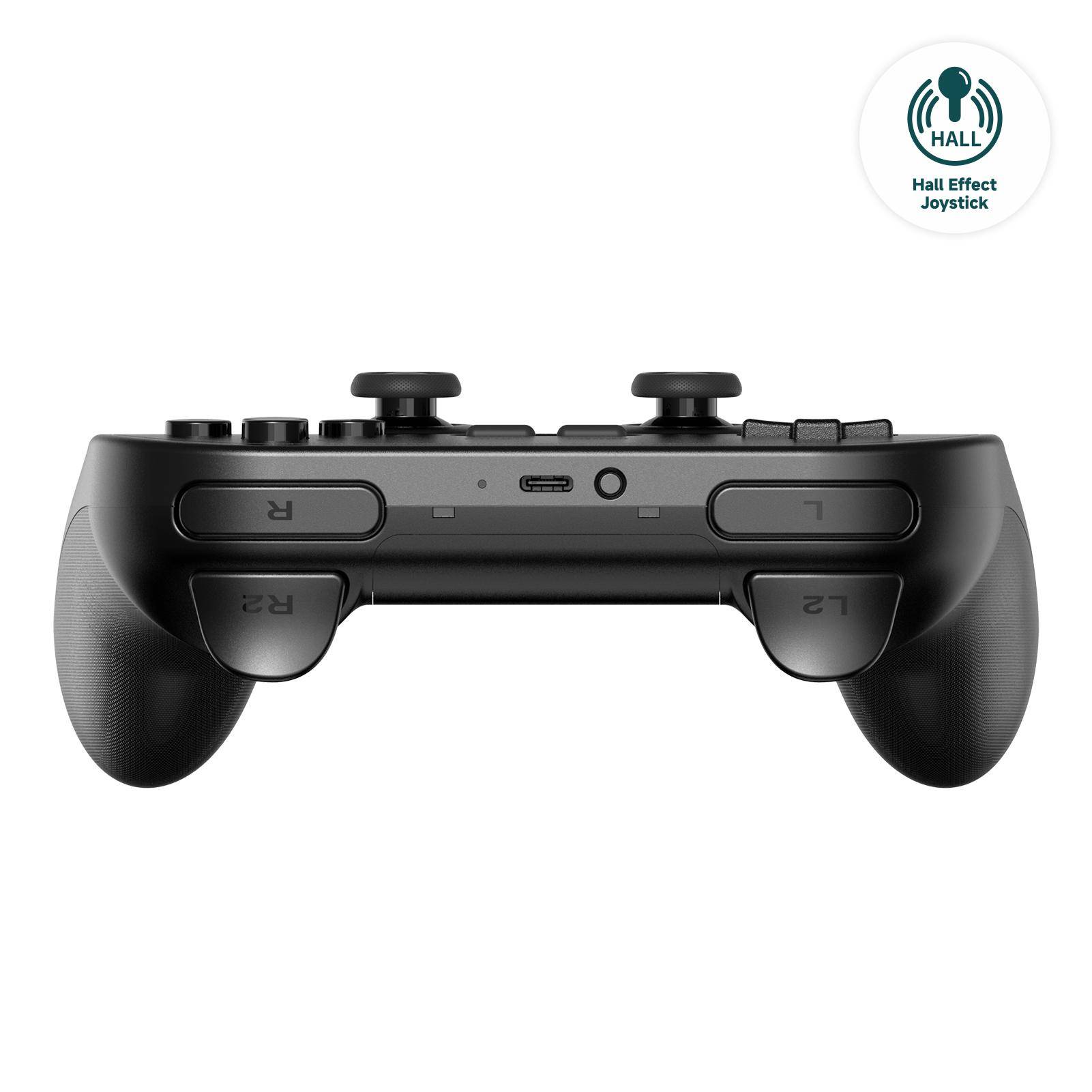 8Bitdo Pro 2 - Hall Effect Joystick - Game Padkabellos - Bluetooth - Schwarz --4