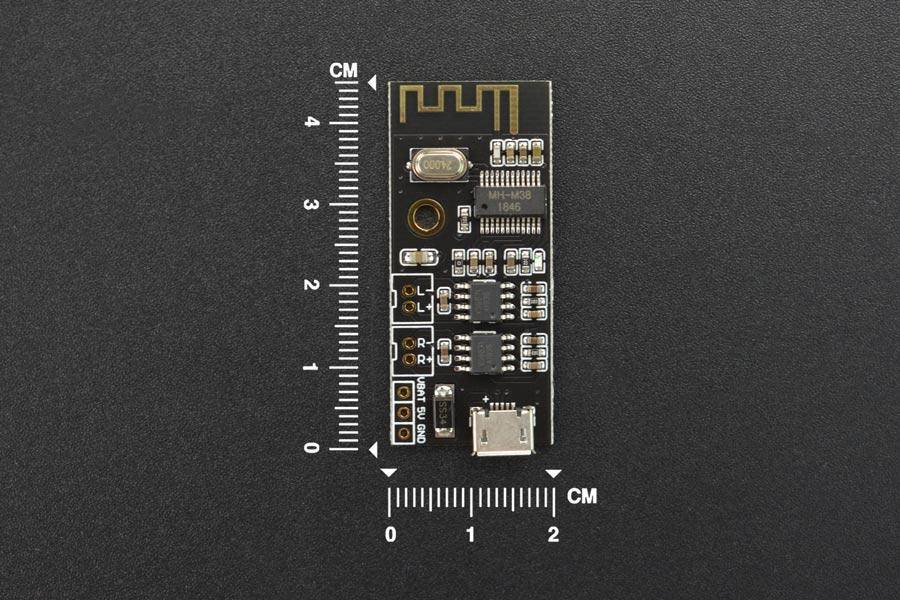 DFRobot Bluetooth 4.2 Audio-Empfängerplatine, Dualer 5W-Verstärker, 15m Reichweite, WAV, 3,7-5V-1