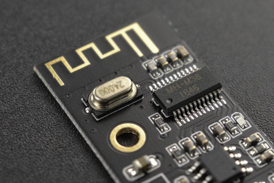 DFRobot Bluetooth 4.2 Audio-Empfängerplatine, Dualer 5W-Verstärker, 15m Reichweite, WAV, 3,7-5V-3