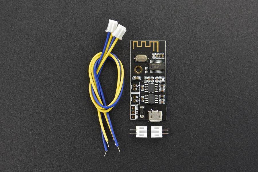 DFRobot Bluetooth 4.2 Audio-Empfängerplatine, Dualer 5W-Verstärker, 15m Reichweite, WAV, 3,7-5V-4