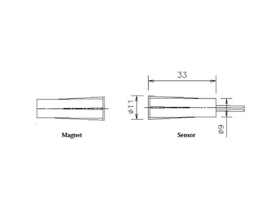 Magnet-Reedkontakt MK-10NC-1