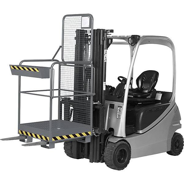R+R Industrietechnik Arbeitskorb Typ RAK-ONE 800x800x1900mm RAL7005 Mausgrau-1