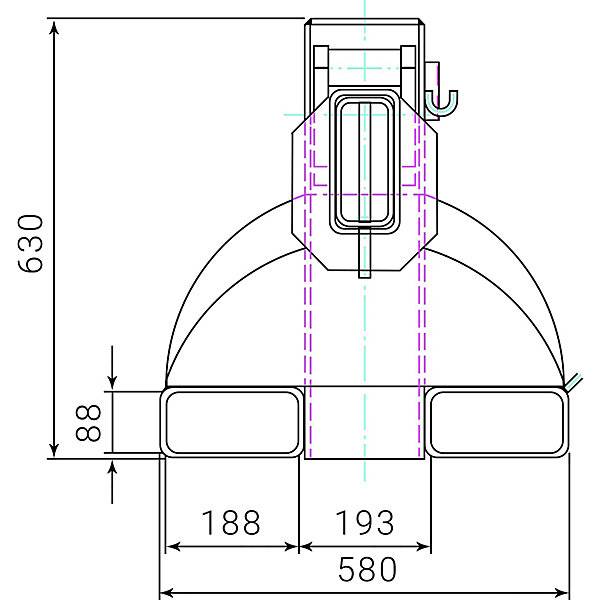 Teleskoplader 5fache Höhenverstellung Tragfähigkeit 1250 - 8000 kg enzianblau. TAKKT Industrial & Packaging-3