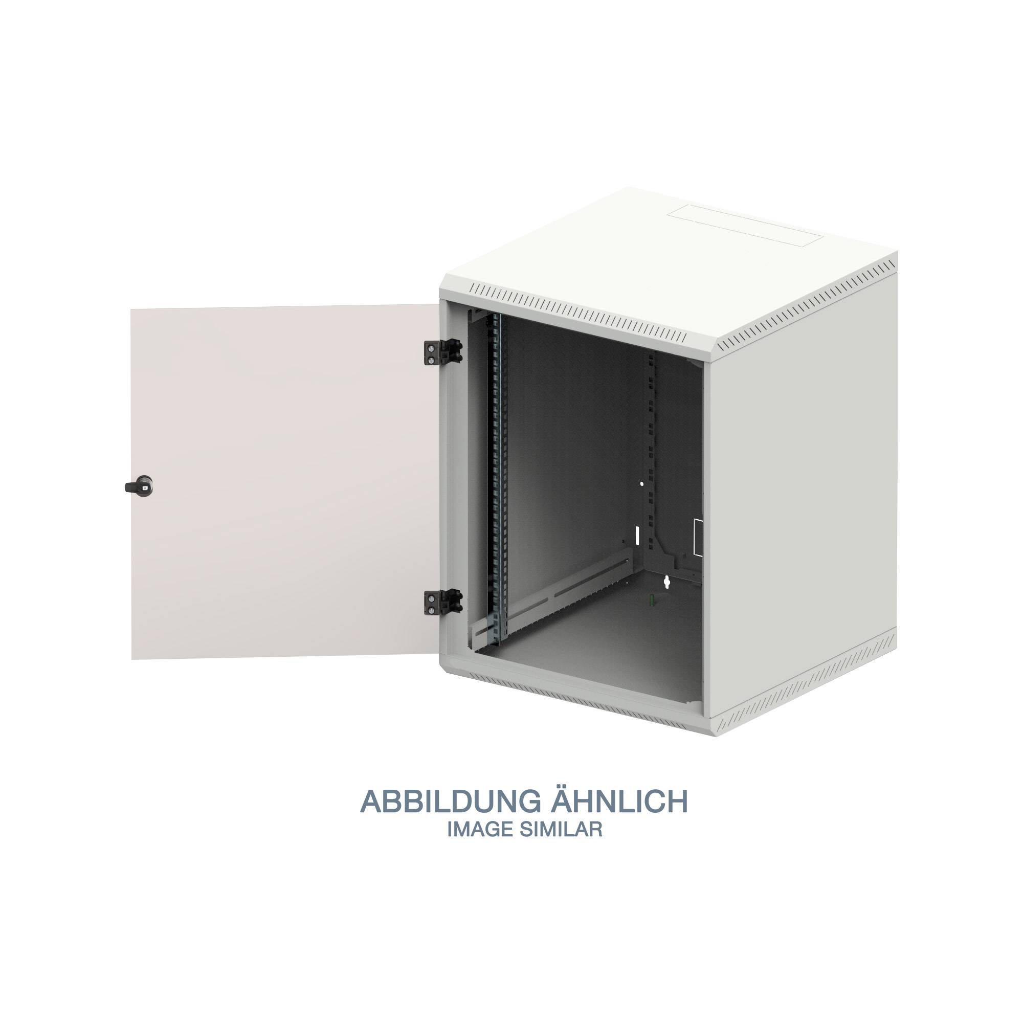Triton RBA-04-AS6-CAX-A1 19" Wandschrank 4HE, 600x595mm, einteilig, grau-0
