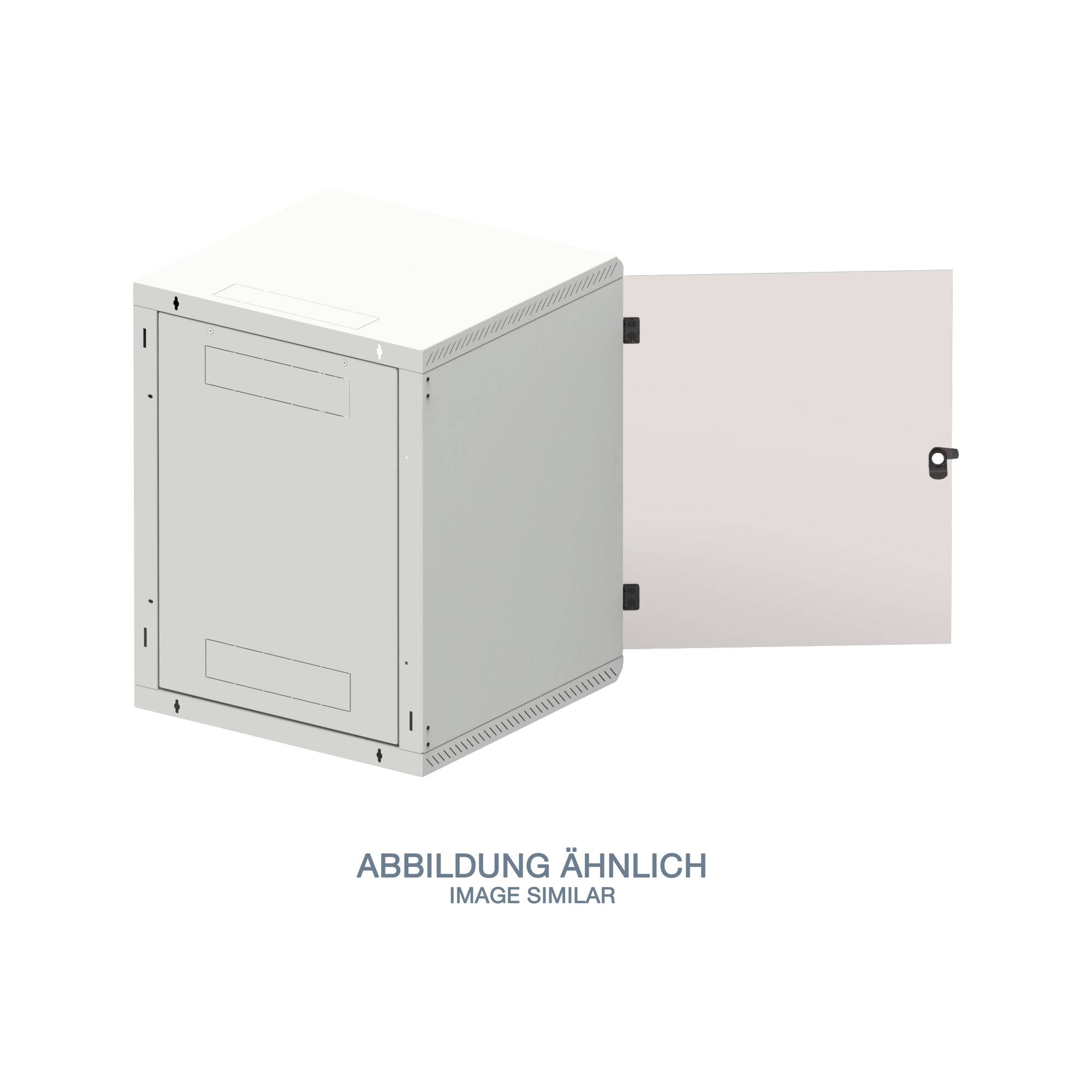 Triton RBA-04-AS6-CAX-A1 19" Wandschrank 4HE, 600x595mm, einteilig, grau-1