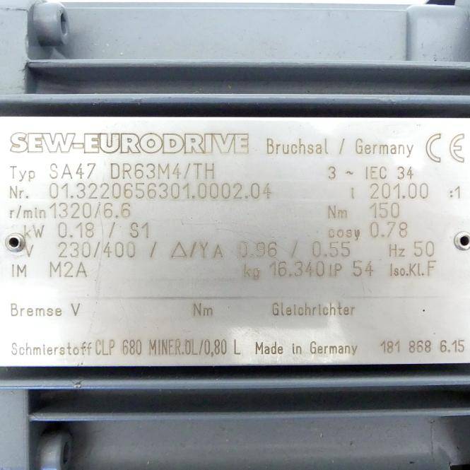 SEW-Eurodrive Getriebemotor SA47 DR63M4/TM (SA47 DR63M4/TM)-1
