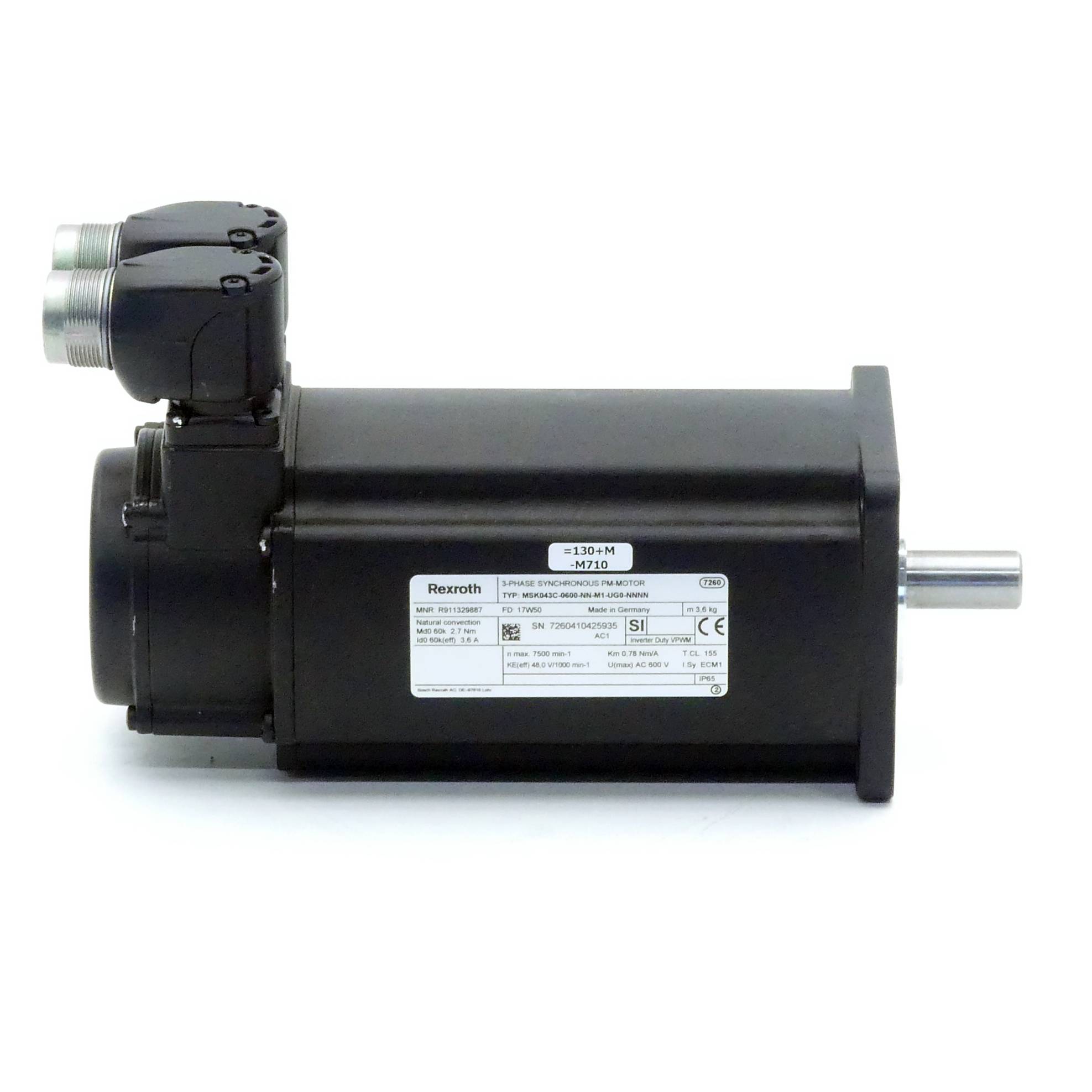 Rexroth Servomotor MSK043C-0600-NN-M1-UG0-NNNN (R911329887)-2