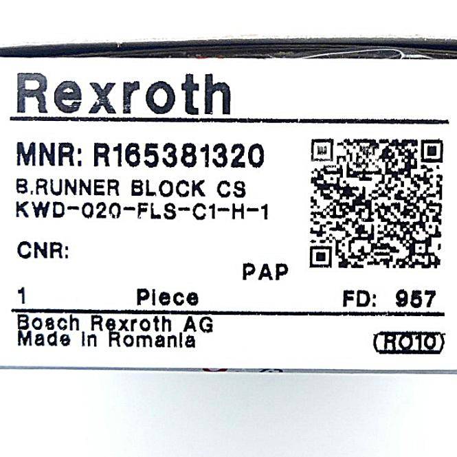 BOSCH REXROTH R165381320BOSCHREXROTH Kugelwagen aus Kohlenstoffstahl-1