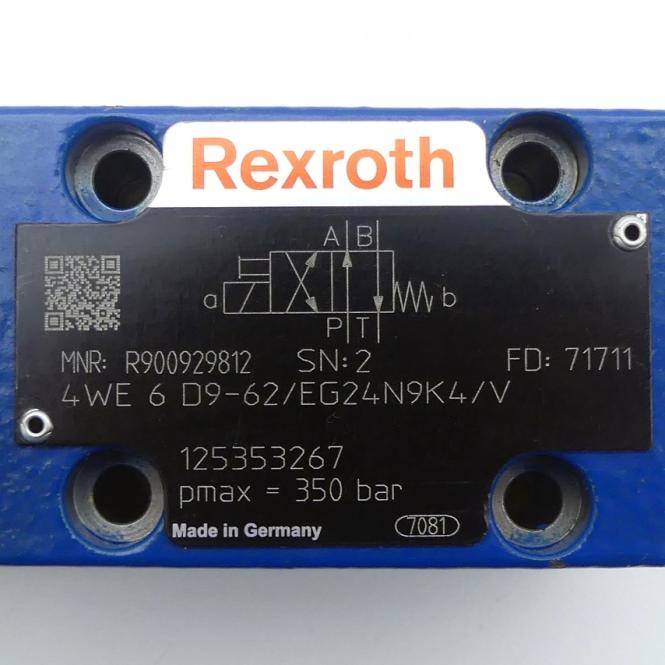Rexroth 4/2 Wegeventil 4WE 6 D9-62/EG24N9K4/V (R900929812)-1