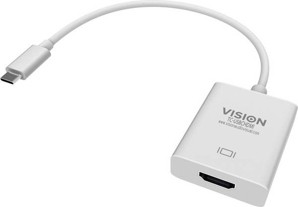 Vision TC-USBCHDMI - External video adapter - USB-C 3.1 - HDMI - white - retail