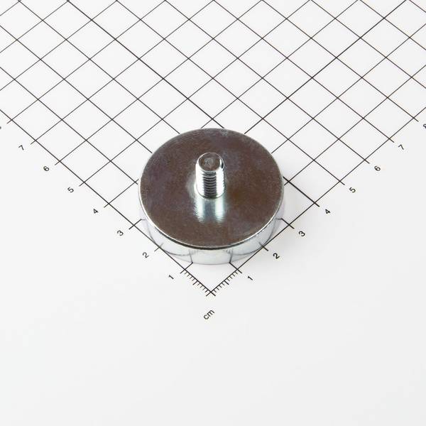 Magna-C Neodym Flachgreifer mit Gewindezapfen Ø40x8mm
