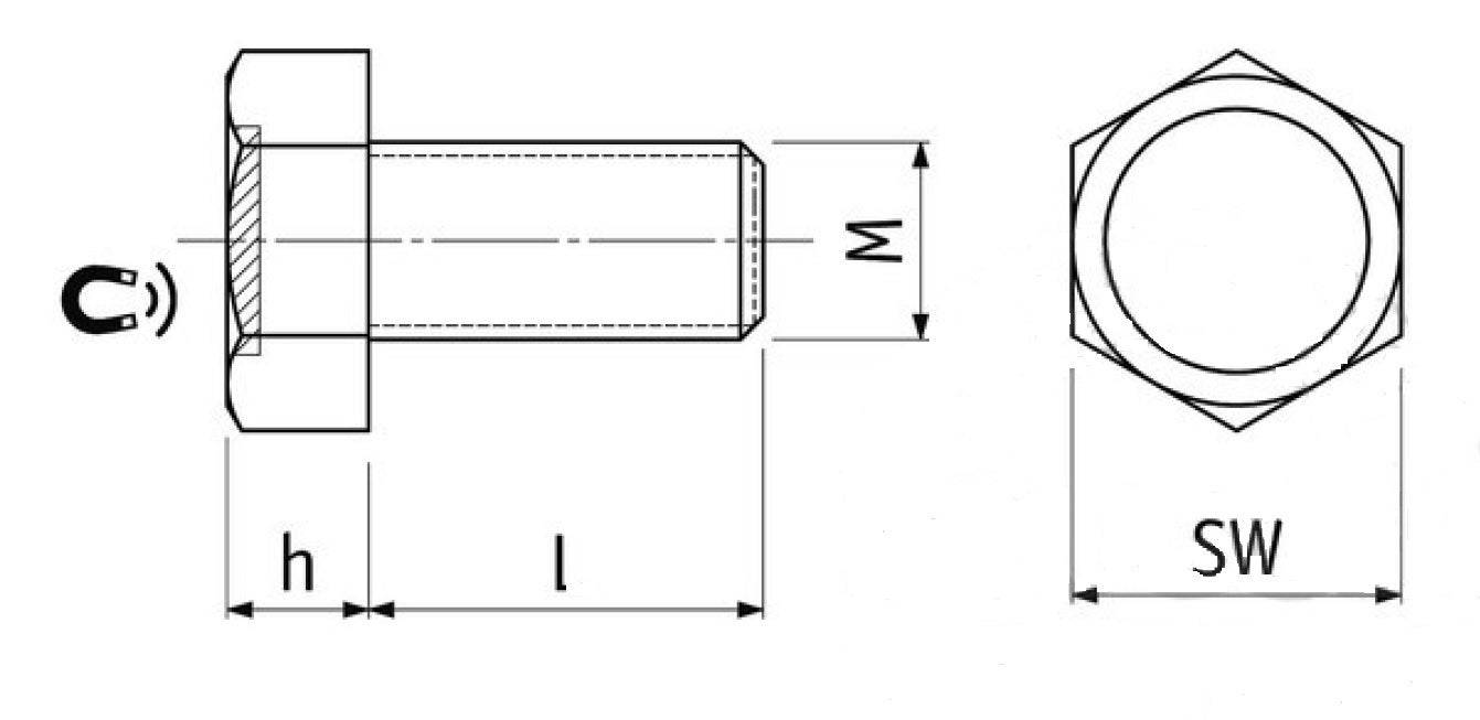 Magna-C Neodym-Sechskantflachgreifer mit Schlüsselweite 10-1